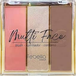 FEBELLA PALETA MULTIFACE BLUSH+ILUMINADOR+CONTORNO MU50113