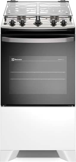 Electrolux Fogão 4 bocas Electrolux Efficient Branco Mesa Inox, PerfectCook e VaporBake® (FE4IW) Bivolt