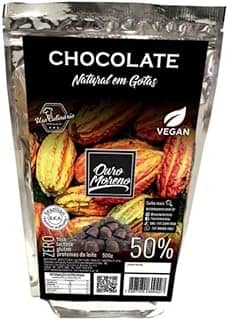 Chocolate 50% Cacau em Gotas Sem Lactose Ouro Moreno 500g
