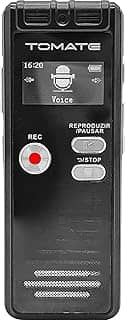 Gravador de Voz Digital Portátil 8GB Áudio Claro e Alta Sensibilidade Bateria de Longa Duração Reprodução Integrada Para Aulas, Reuniões e Entrevistas