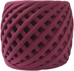 Fio de Malha Dalia Premium 500g – Espessura 33mm, Anti-Pilling, para Crochê, Tricô e Bolsas Artesanais (5002-Vinho)