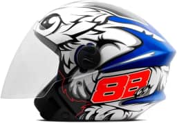 CAPACETE ABERTO PRO TORK NEW LIBERTY 3 GP 88 BRILHANTE AZUL TAM. 58
