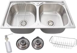 Cuba Dupla Gourmet Cozinha Aço Inox 304 Com Acessórios