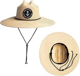 Chapéu De Palha Modelo Importado Trançado Surf Praiano Premium Masculino Feminino Surf Praia Saída Sol Verão Primavera Unissex Pierside Bambu Natural Piscina Aba Larga Redondo Original Proteção Solar