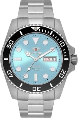 RELOGIO ORIENT AUTOMATICO AZUL METAL PRATA NH3SS010 A1SX