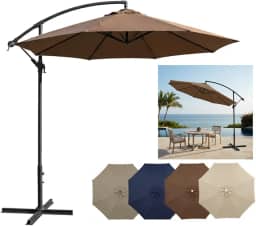 Ombrelone Lateral Suspenso 3m Kauai Guarda Sol Piscina Jardim