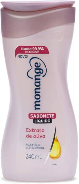 Monange Sabonete Líquido Extrato De Oliva 240Ml