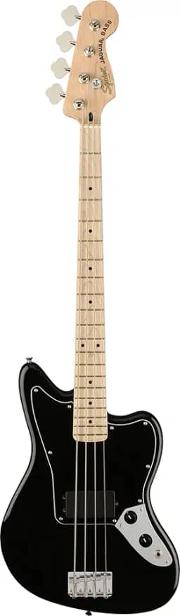 Squier Affinity Series Jaguar Bass, preto, Maple Fingerboard