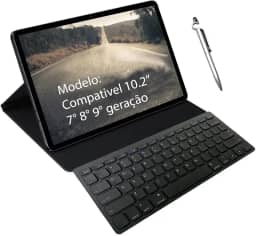 Capa Teclado Para iPad 7 8 9 G 10.2 Alamo premium