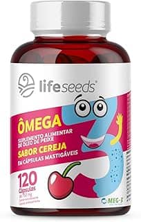 Ômega 3 Mastigável Sabor Cereja Epa Dha - Certificação Internacional MEG-3 – 120 Cápsulas