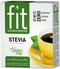 ADOÇANTE STEVIA COM SUCRALOSE FIT COM 50 SACHÊS