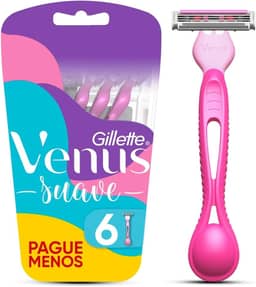 Gillette Venus Aparelho de Depilação Descartável Suave com Aloe, 6 Unidades