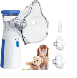 Inalador Ultrassônico Portátil – Nebulizador Silencioso e Recarregável para Crianças e Adultos, Alívio Rápido