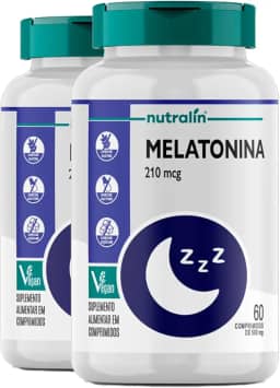 Melatonina Nutralín 210mcg, 60 Comprimidos, 2 Unidades