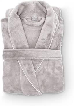 Roupão Banho Flannel Golden Adulto Unissex Toque Macio Microfibra Appel Home