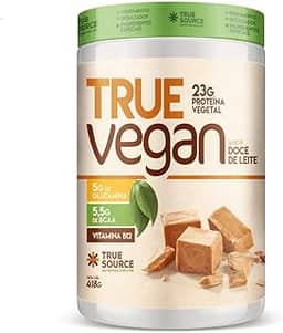 True Source True Vegan Proteína Vegetal - 418G Doce De Leite