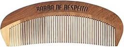 Pente de Madeira - Original, Barba de Respeito