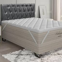 PILLOW TOP ORTOBOM 200 FIOS PERCAL 100% ALGODÃO HIPOALÉRGICO (Queen)