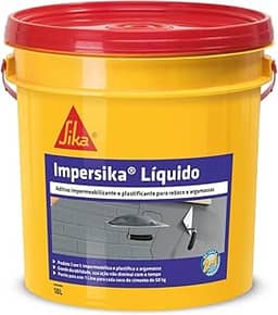 Sika - Impermeabilizante - ImperSika líquido branco - Impermeabilizante e plastificante - Argamassa - Balde de 18L