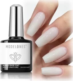 modelones Base De Gel De Borracha Branca Leitosa, 6 Em 1, Para Fortalecer A Extensão Do Ápice, Proteção Duradoura, Esmalte Em Gel Colorido Com Cura Uv, Manicure Para Unhas Frágeis, Salão De Arte Em