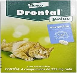 Vermífugo Bayer Drontal para Gatos de até 4kg - 4 Comprimidos