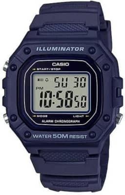 Relógio de Pulso Masculino Casio Digital Azul Standard W218H2AVDF