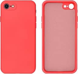 Capinha Compativel com iPhone 7, 8, SE 2ª e 3ª Geração Silicone Aveludado com Proteção de Câmera