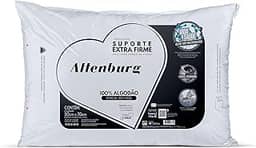 Travesseiro Suporte Extra Firme Altenburg Extra Branco Capa Percal 180 Fios 100% Alg./ Recheio 100% fibra de poliéster