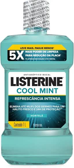 Listerine Enxaguante Bucal Cool Mint, 1L