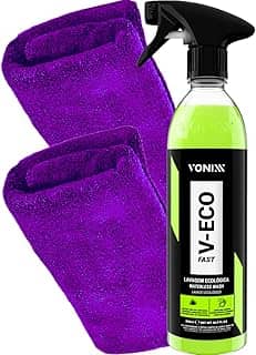 Produto Shampoo Para Lavar o Carro A Seco Não Precisa de Agua V-Eco Fast + 2 Pano Microfibra Js