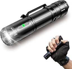 WUBEN C3 Lanterna, 1200 Lúmens Lanterna Recarregável, 6 Modos Lanterna Tatica, IP68 Impermeável Lanterna LED Potente, Super Brilhante Lanterna a Pilha para Casa, Emergência, Carro, Homens Presentes
