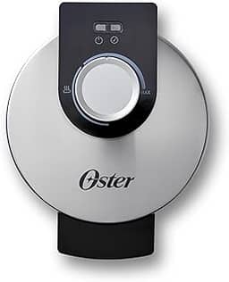 Oster Máquina de waffle belga antiaderente, ferro de waffle de cerâmica antiaderente