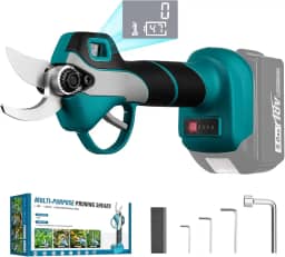 Tesoura elétrica sem fio para bateria Makita 18V, tesoura de jardim sem escova portátil com diâmetro de corte de 30 mm com display LED, 4 chaves de árvore