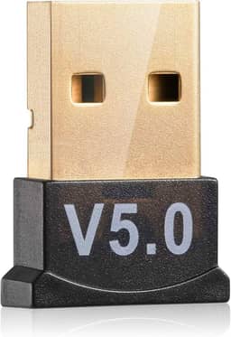Adaptador Bluetooth Para PC 5.0 USB Receptor Wireless Notebook, Laptop, Fones de Ouvido, Gamepad e Impressora