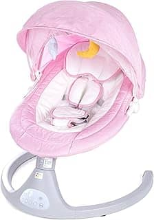 Cadeira de Descanso e Balanço para Bebê Bliss Baby Style com Música, Mosquiteiro e Controle Remoto