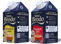 Combo Caldo Vero Brodo Bone Broth Galinha E Carne 500ml Cada