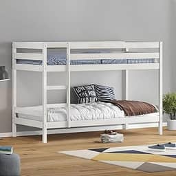 IDIMEX Beliche Infantil Branco Madeira com Grade de Proteção Felix