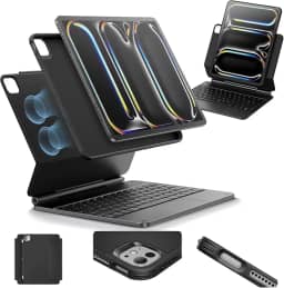 ESR Capa com Teclado para iPad Pro 13, Suporte Magnético, Modos Retrato/Elevado