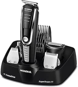 Aparador de Pelos Super Groom 11, Mondial, Preto/Prata, 5W, Bivolt - BG-05
