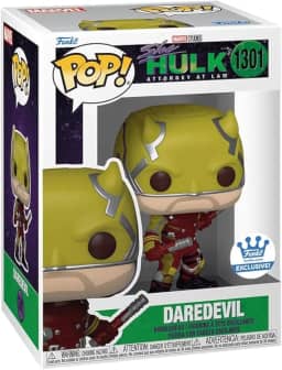 Funko Pop! Marvel: Demolidor em loja de terno amarelo exclusivo