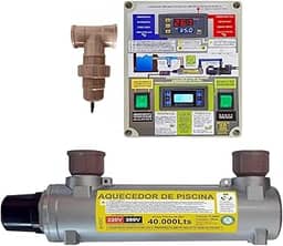 Aquecedor Automático de Piscina com Ionizador (capacidade de até 40.000 litros)