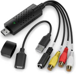 Conversor de Vídeo DigitPro: VHS, VCR, Mini DV, Hi8, DVD para MAC/PC, USB 2.0, RCA para USB, Compatível com NTSC, PAL