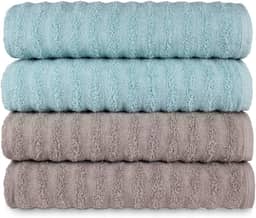 Kit 4 Toalhas Banho Banhão Gigante Super Absorção Macia - Ocean (KIT 6)