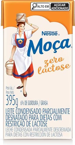 Moça, Leite Condensado MOÇA Zero Lactose Caixinha 395g