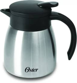 OSTER GARRAFA TÉRMICA EM AÇO INOX 500ML CASSELBECK – CORPO E CÁPSULA EM AÇO INOXIDÁVEL E TAMPA COM ALÇA EM BAQUELITE