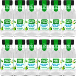 Kit 12x Água De Coco Integral Campo Largo Garrafa 250 Ml Natural Sem Conservante Fardo