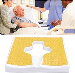 Eriro Almofada antiescaras, respirável, confortável, alívio da dor e cuidados com dores de pressão, material de fibra para bumbum, adequada para idosos acamados e pessoas com deficiência