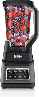 Ninja standalone liquidificador 127v- 1200 Watts de Potência Máxima, 3 Funções para Smoothies, Bebidas Geladas e Cremes com Auto IQ, Jarra Total Crushing de 2,1L com Tampa, Cinza Escuro.