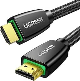 UGREEN Cabo HDMI 4K Cabo HDMI trançado de alta velocidade de 18 Gbps de 10 pés com suporte Ethernet 4K 60 Hz 2160P 1080P 3D ARC Compatível com monitor de TV UHD Computador Xbox 360 PS5 PS4 Blu