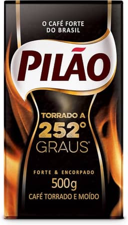 Café Pilão Torrado e Moído 252 Graus Vácuo 500 gramas